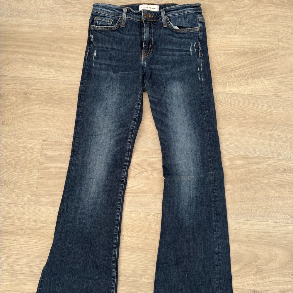 Flying Monkey Dark Blue Flare Jeans